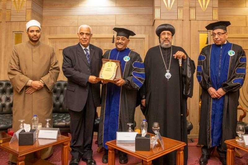الأنبا إرميا في حفل جامعة ريفييرا الفرنسية : الرئيس السيسي حريص على استعادة مصر ريادتها العلمية في الشرق الأوسط