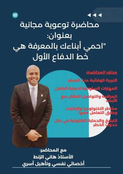 هاني الزنط يطلق حملة توعوية لحماية الأطفال من التحرش: الوعي هو خط الدفاع الأول”