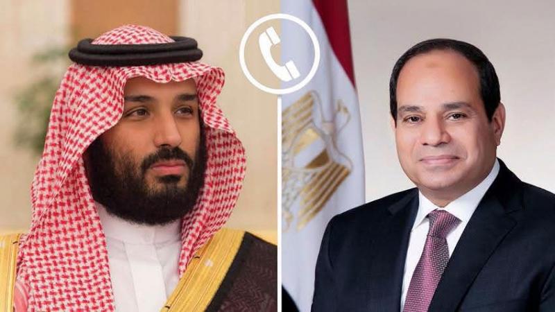 السيسي ومحمد بن سلمان يؤكدان قوة العلاقات المصرية السعودية وضرورة خفض التصعيد بالمنطقة