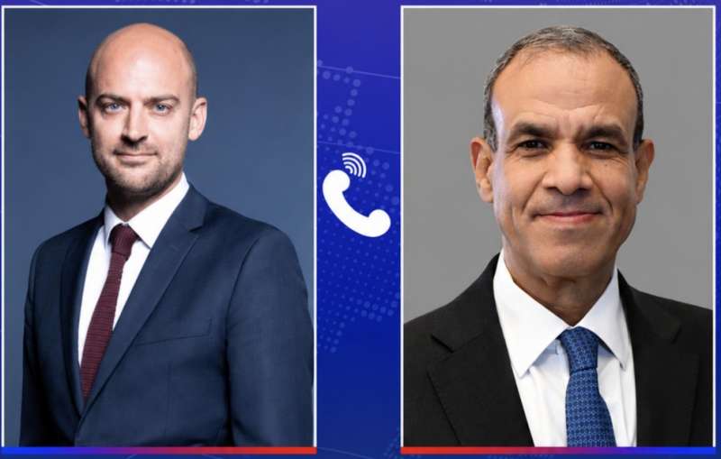 وزير الخارجية المصري وزير الخارجية الفرنسي