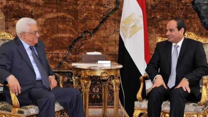 الرئيس السيسي ونظيره الفلسطيني