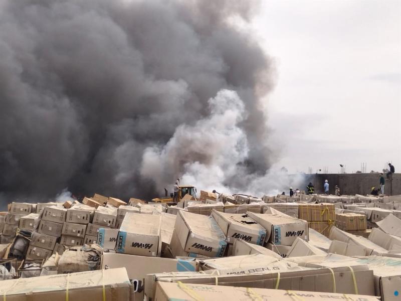 صورة من الحريق