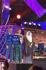 سفيرة الفن الشامل.. تكريم النجمة بشرى في افتتاح المهرجان العربي للإذاعة والتليفزيون بقرطاج