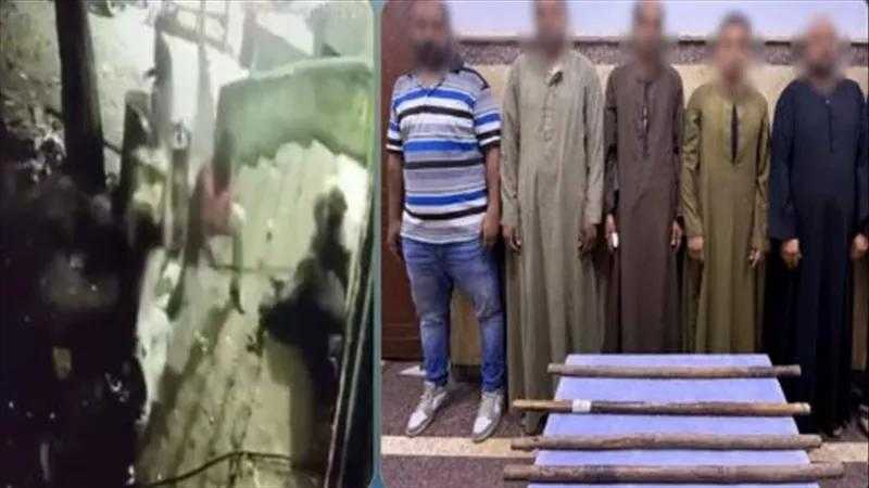 بسبب خلافات الجيرة ولهو الأطفال.. 5 أشخاص ينهالون بالضرب على صاحب محل ونجله في سوهاج