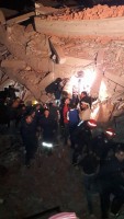 العقار المنهار بمنيا القمح
