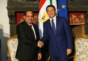السيسي ورئيس الوزراء الايطالي