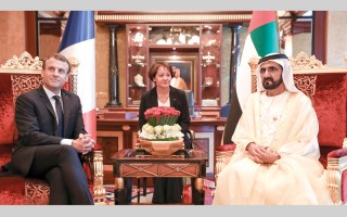 محمد بن راشد ورئيس جمهورية فرنسا