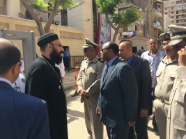 مدير أمن الغربية يتفقد تأمين الكنائس