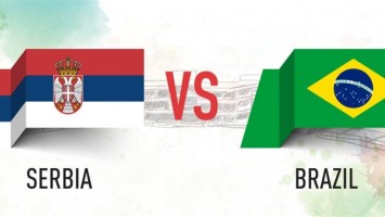 منتخب البرازيل و صربيا